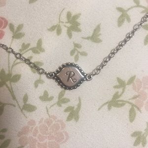 ‘R’ James Avery Memoir Initial Necklace